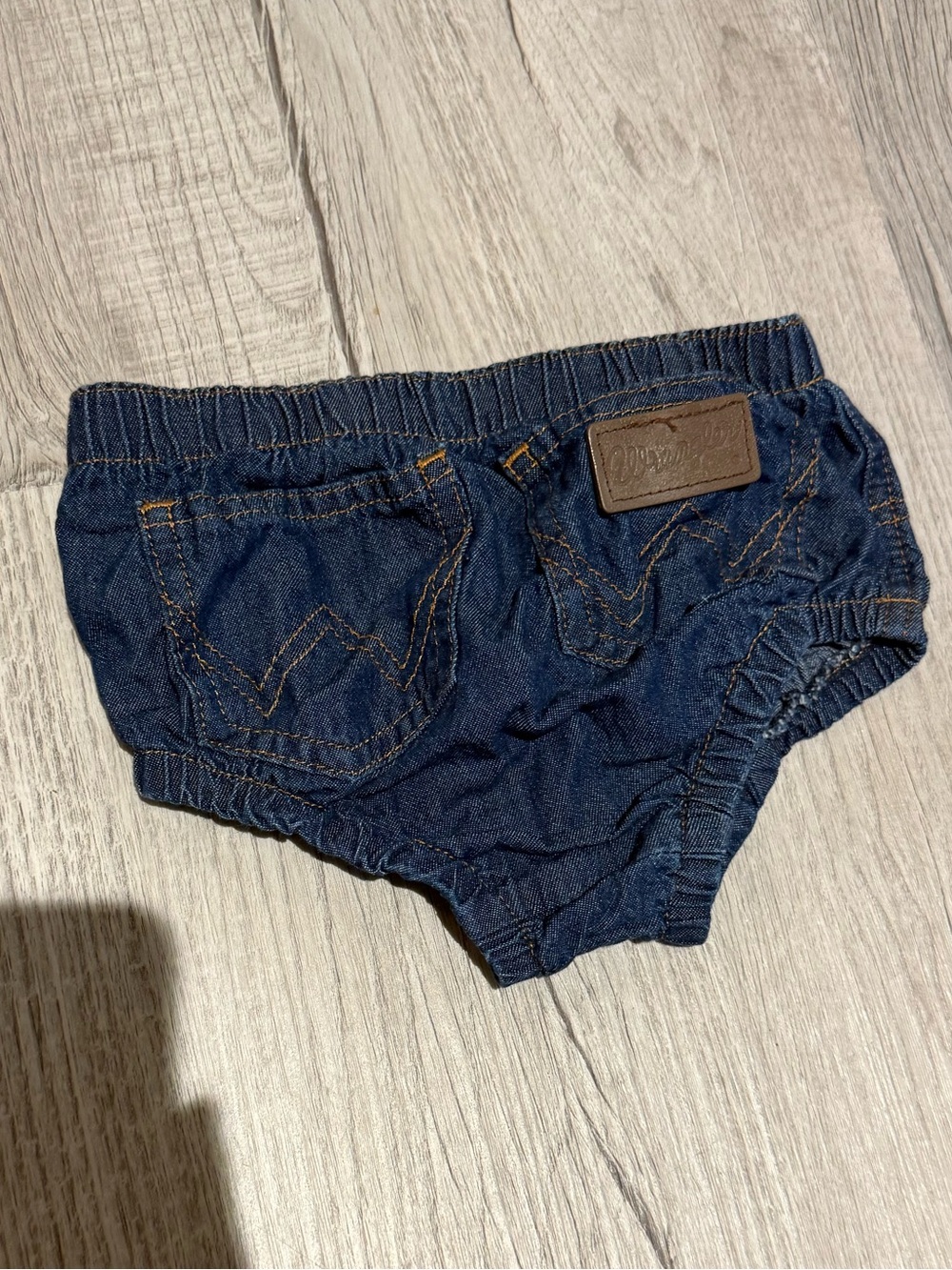 Wrangler Dark Blue Denim Baby Bloomer/diaper cover Size 24m